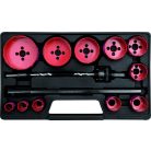 Koronafúró készlet 15 részes 19-76 mm