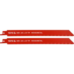 Fa és fémvágó fűrészlap 225mm 24TPI 2db/csomag