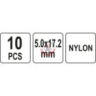 Műanyag popszegecs 5,0 x 17,2 mm 10 db/cs