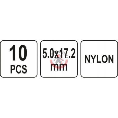 Műanyag popszegecs 5,0 x 17,2 mm 10 db/cs