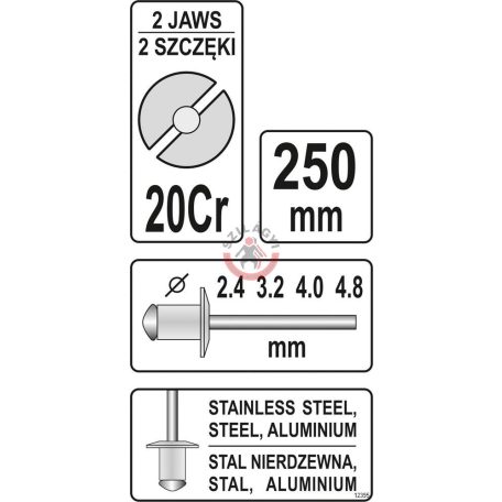 Popszegecshúzó 2.4-4.8mm