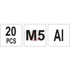 Aluminimum szegecsanya M5 20db/cs