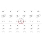 Szegecsanya készlet 150db M3-10 ALU és RÉZ