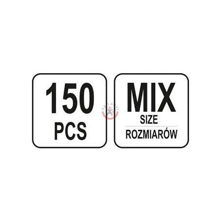 Szegecsanya készlet 150 részes M3- M10