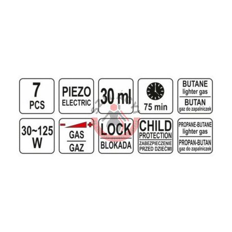 Gáz -forrszatópáka -hőlégfúvó -fáklya
