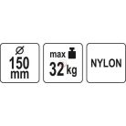 Vákuumos tapadókorong 150 mm 32 kg