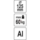 Üvegemelő 125 mm 60 kg