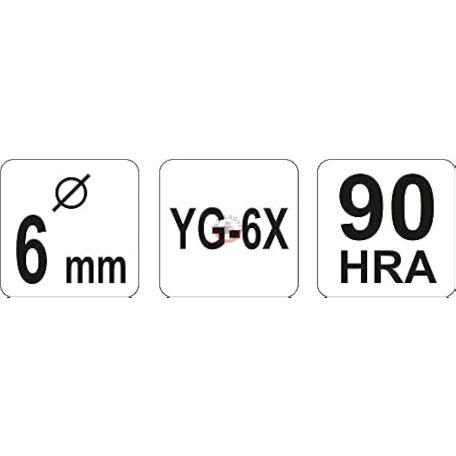 Üvegfúró 6mm