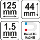 Profilsablon 125x1,5x44 mm