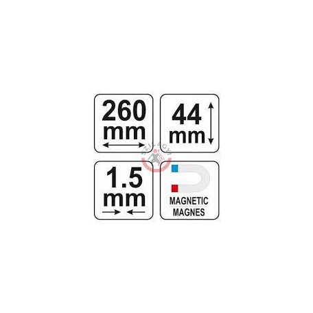 Profil sablon 260x44x1.5mm