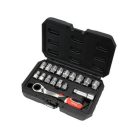 Nyitott dugókulcs készlet 17 részes 3/8", 1/2" Spline