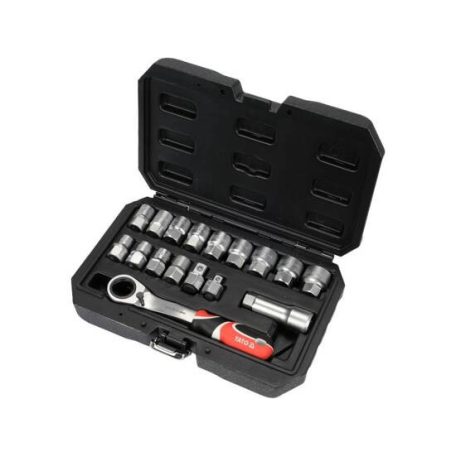 Nyitott dugókulcs készlet 17 részes 3/8", 1/2" Spline