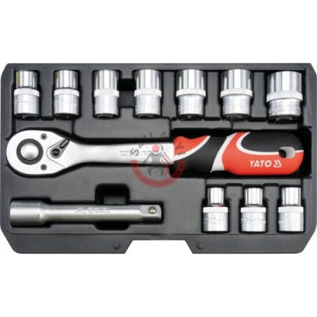 Dugókulcs készlet 1/2" 12 részes