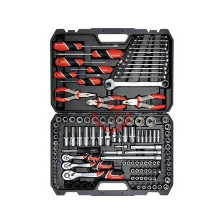 Dugókulcs készlet 1/4" 3/8" 1/2" 129 részes