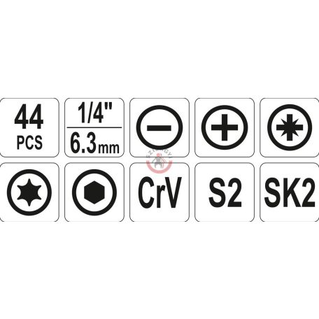 Szerszámkészlet 44 részes, vászon tartóban