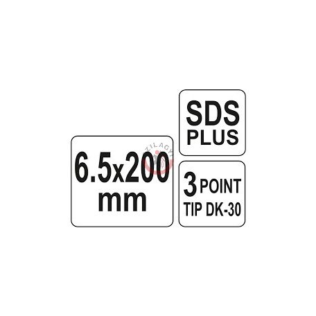 SDS Plus fúrószár 6,5x200mm
