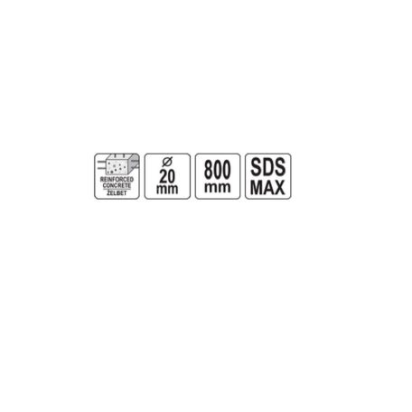 SDS-Plus fúrószár négyélű 20x800 mm