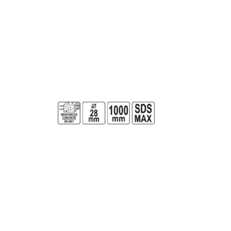 SDS-Plus fúrószár négyélű 28x1000 mm
