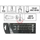 Kőzetfúró készlet 7 részes