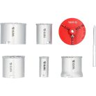 Körkivágó készlet 7 részes (33, 53, 67, 73, 83 mm)