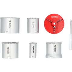 Körkivágó készlet 7 részes (33, 53, 67, 73, 83 mm)