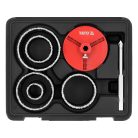 Körkivágó készlet 7 részes (33, 53, 67, 73, 83 mm)