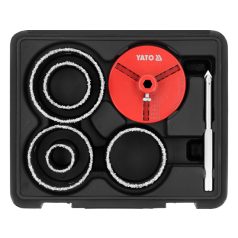 Körkivágó készlet 7 részes (33, 53, 67, 73, 83 mm)