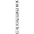 Univerzális fúró, 6x100 mm beton, fa és fém fúrására