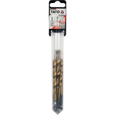 Fúrószár készlet fémhez 5 részes 6lap befogású 4, 5, 6, 8, 10mm