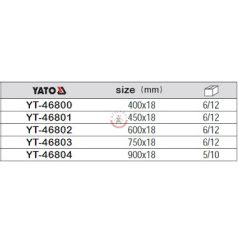 Hatszögű feszítővas 400x18mm