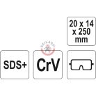 SDS+ lapos véső 20x14x250mm