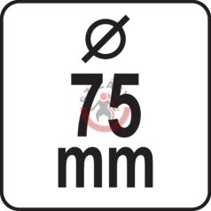 Csapos fazékkefe sodrott acél 75mm 6mm