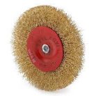 Csapos drótkorong sárgaréz bevonatú 100mm 6mm