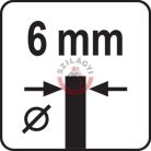 Csapos drótkorong sárgaréz bevonatú 100mm 6mm