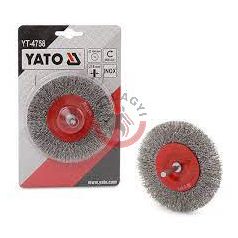 Csapos drótkefe korong 100mm INOX