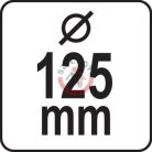 Tányérkefe rozsdamentes acél csavart 125mm M14