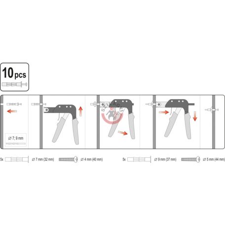 Molly dűbel húzó M4, M5