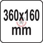 Csiszoló polisztirol habhoz 360x160mm