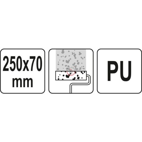 Mintás festőhenger, 230x70 mm, kőfal mintás