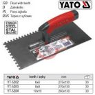 Fogazott glettvas 6x6mm 270x130mm