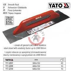 Rozsdamentes glettvas 580x130mm