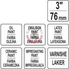 Laposecset  3" 76 mm fa nyél