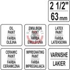 Laposecset 2.5" 63 mm műanyag nyél