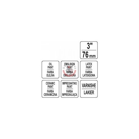 Laposecset 3" 76 mm műanyag nyél