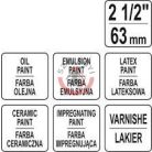 Laposecset 2.5" 63 mm műanyag nyél