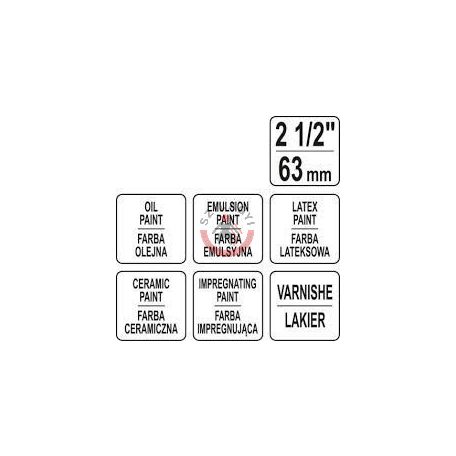 Laposecset 2.5" 63 mm műanyag nyél