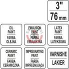 Laposecset 3" 76 mm műanyag nyél