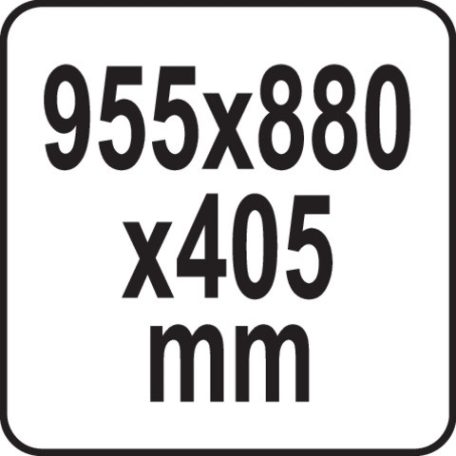 Műhelykocsi 3 tálcás 955x880x405 mm