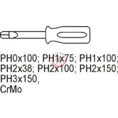 Fiókbetét 5530-hoz: kereszt csavarhúzók 7 részes