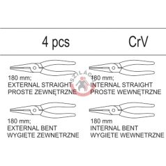 Fiókbetét 5530-hoz: zégerfogó készlet 4 részes